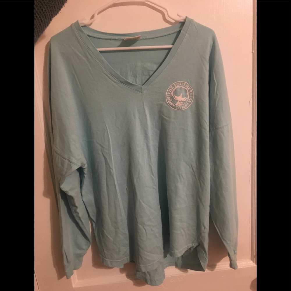 The Southern Shirt Company Blue V-Neck Shirt